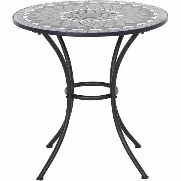 Como Tisch rund Ø60cm Stahl mit Mosaikoptik