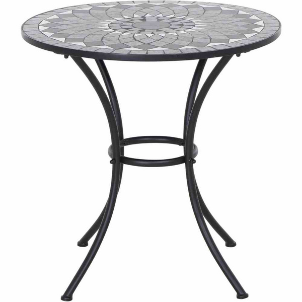 Como Tisch rund Ø60cm Stahl mit Mosaikoptik