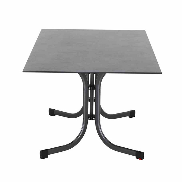 Sola Klapptisch 160x90cm, anthrazit Gest. Stahl, Tischpl. HPL dark stone