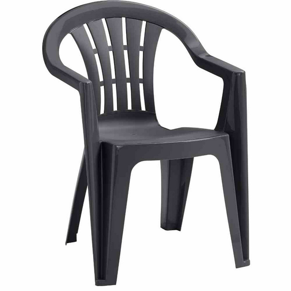 Cuba Fresh Stapelsessel graphit 100% recycelter Kunststoff