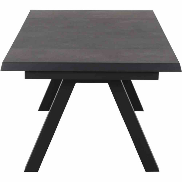 Tirana Ausziehtisch 205/265x103 matt anthrazit/dunkelgr Gest. Alu, Keramik, dunkelgr., synchr. Auszugsmech.