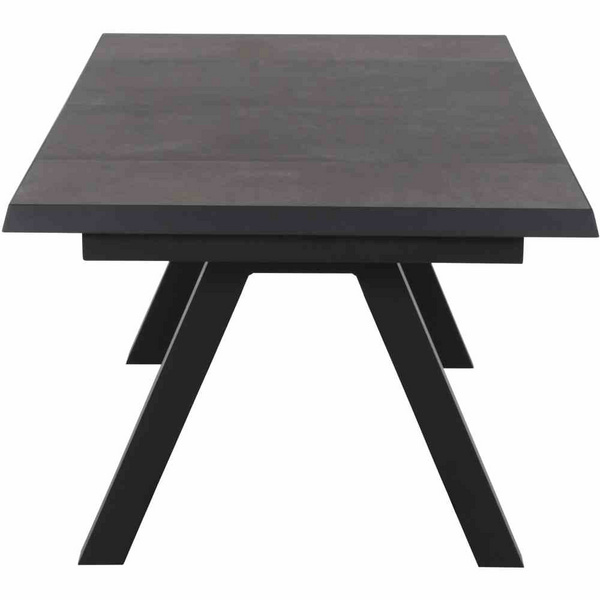 Tirana Ausziehtisch 205/265x103 matt anthrazit/dunkelgr Gest. Alu, Keramik, dunkelgr., synchr. Auszugsmech.