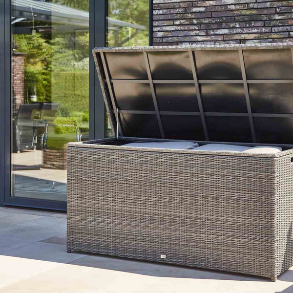 Corido Kissenbox char-gre Alu/Gefl. Mit Innentasche