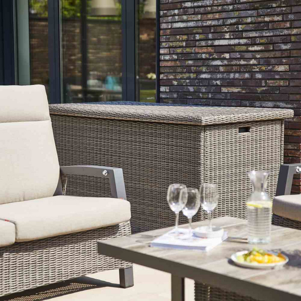 Corido Kissenbox char-gre Alu/Gefl. Mit Innentasche