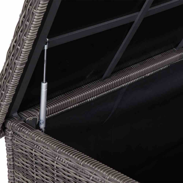 Corido Kissenbox char-gre Alu/Gefl. Mit Innentasche