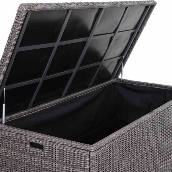 Corido Kissenbox char-gre Alu/Gefl. Mit Innentasche