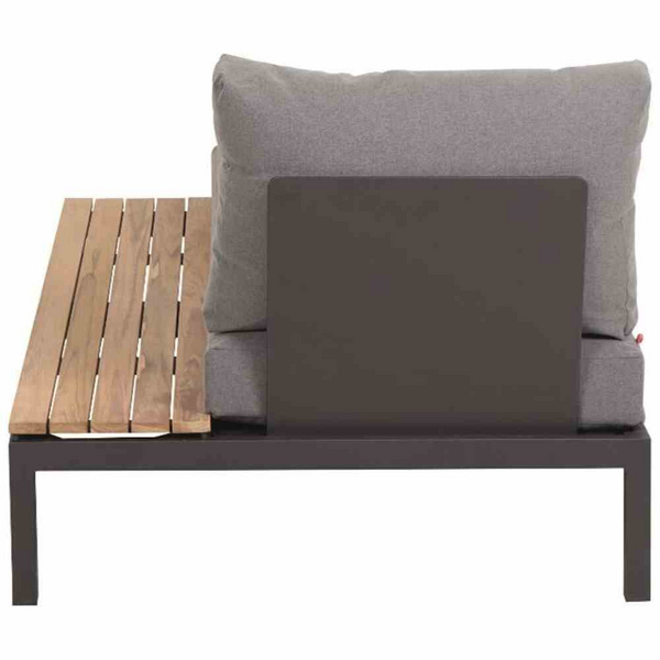 Alvida Recamiere links Alu, Kissen, Teak