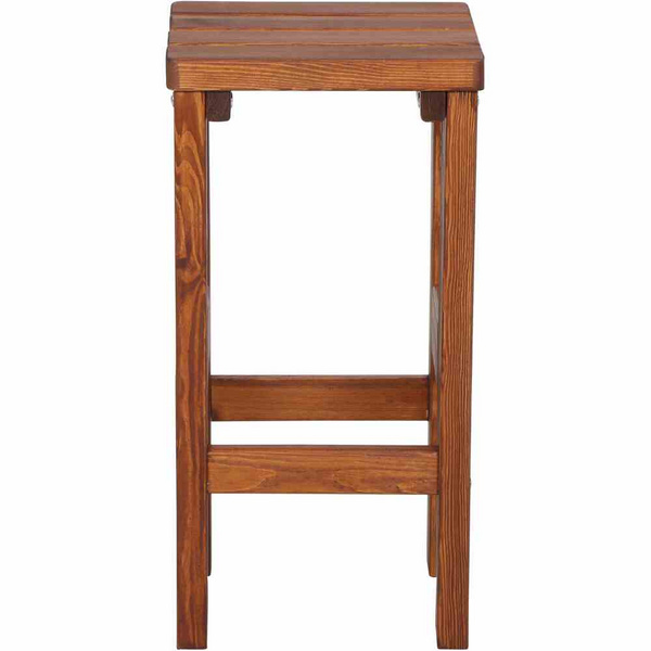 Tessin Barhocker 39x39x76cm Kiefernholz braun, zerlegt im Karton