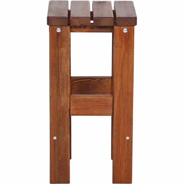 Tessin Barhocker 39x39x76cm Kiefernholz braun, zerlegt im Karton