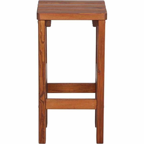 Tessin Barhocker 39x39x76cm Kiefernholz braun, zerlegt im Karton