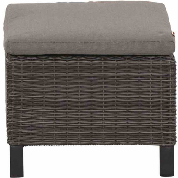 Corido Hocker, charcoal-grey Alu, Geflecht