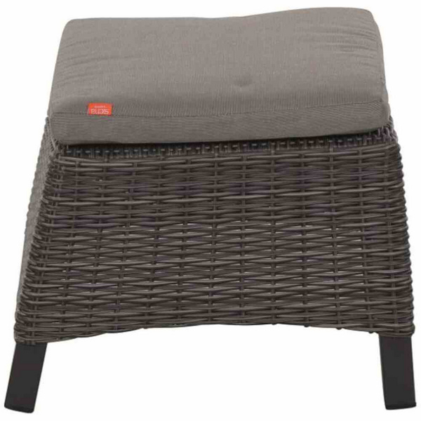 Corido Hocker, charcoal-grey Alu, Geflecht