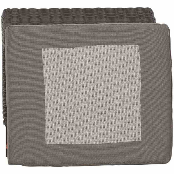 Corido Hocker, charcoal-grey Alu, Geflecht