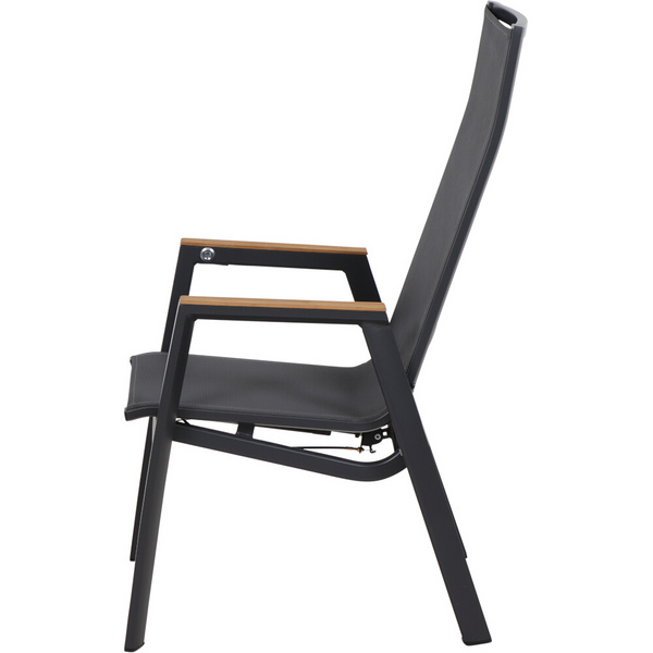 Rondo Relax Move Alu, matt-anthrazit, Teak