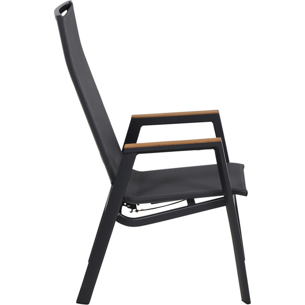 Rondo Relax Move Alu, matt-anthrazit, Teak