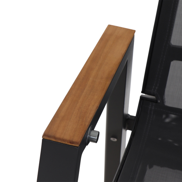 Rondo Relax Move Alu, matt-anthrazit, Teak