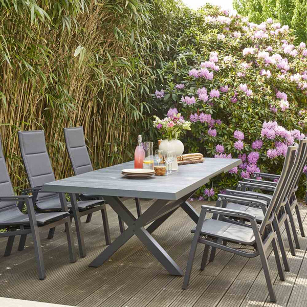 Milano Relax Move Sessel Alu, matt-anthrazit, TextilBez. padded