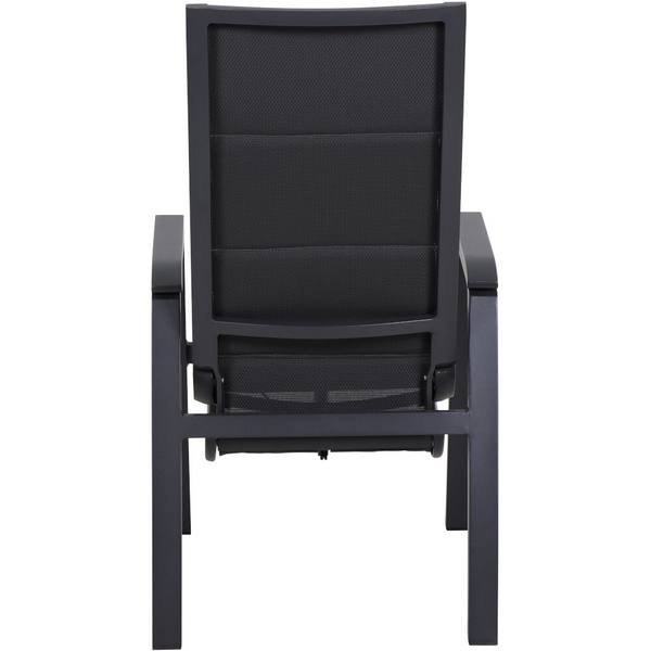 Milano Relax Move Sessel Alu, matt-anthrazit, TextilBez. padded