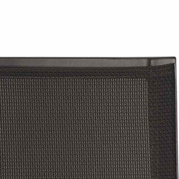 Rondo Stapelsessel Alu, matt-anthrazit, Armlehneninlay Teak