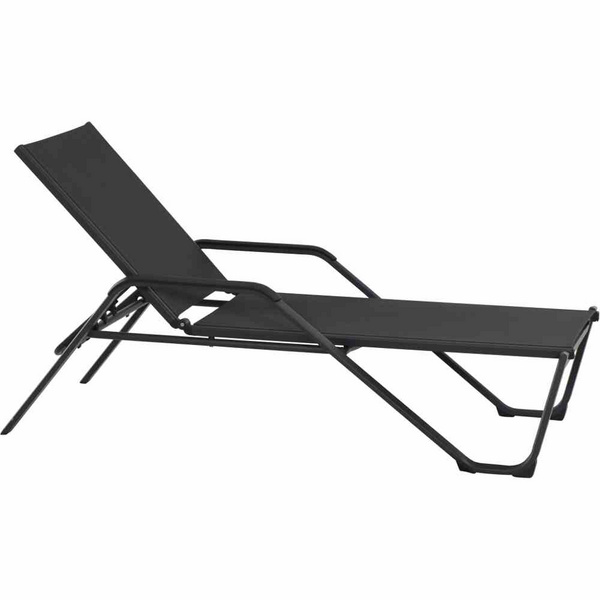 Tesoro Liege, matt anthrazit Alu, TextilBez. silber schwarz