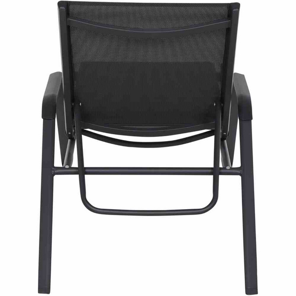 Tesoro Liege, matt anthrazit Alu, TextilBez. silber schwarz