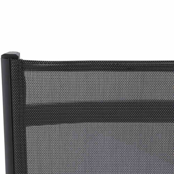 Tesoro Klappsessel, matt anthrazit Alu, TextilBez. silber schwarz