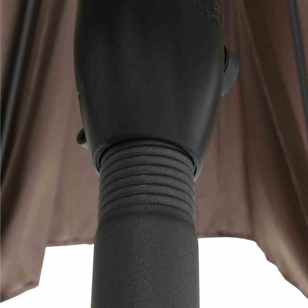 Isa Mittelstockschirm anthrazit/stone Ø300cm Gest. Alu, Bez. 100% Polyester stone