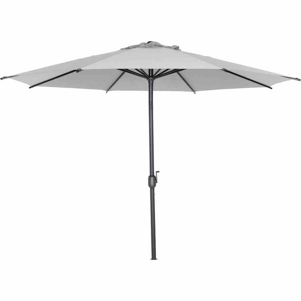 Isa Mittelstockschirm anthrazit/stone Ø300cm Gest. Alu, Bez. 100% Polyester stone