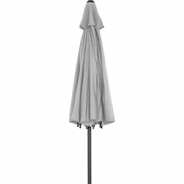 Isa Mittelstockschirm anthrazit/stone Ø300cm Gest. Alu, Bez. 100% Polyester stone