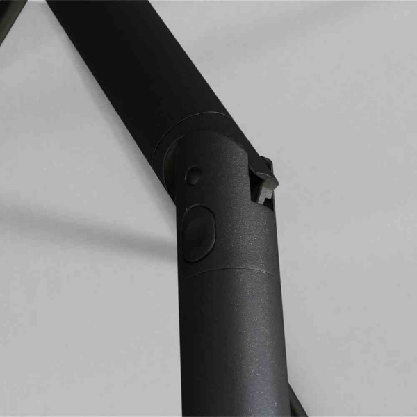 Isa Mittelstockschirm anthrazit/stone Ø300cm Gest. Alu, Bez. 100% Polyester stone