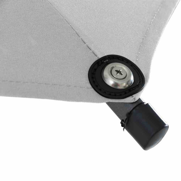 Isa Mittelstockschirm anthrazit/stone Ø300cm Gest. Alu, Bez. 100% Polyester stone