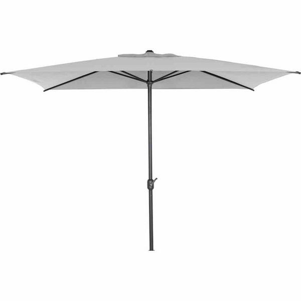 Isa Mittelstockschirm anthrazit/stone 200x300cm Gest. Alu, Bez. 100% Polyester stone