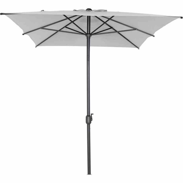 Isa Mittelstockschirm anthrazit/stone 200x300cm Gest. Alu, Bez. 100% Polyester stone