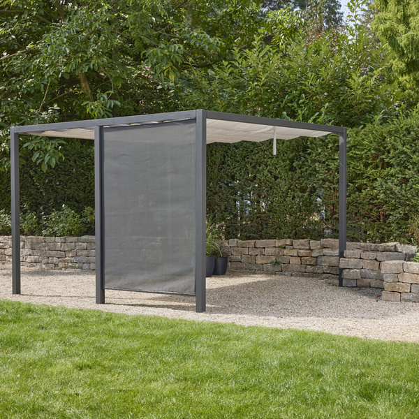 Blende Ranotex® 150cm Blende in anthrazit, inkl. Mittelpfosten