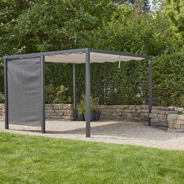 Blende Ranotex® 150cm Blende in anthrazit, inkl. Mittelpfosten