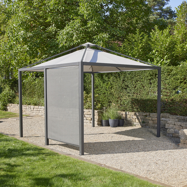 Blende Ranotex® 150cm Blende in anthrazit, inkl. Mittelpfosten