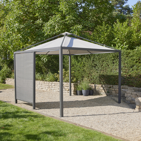 Blende Ranotex® 150cm Blende in anthrazit, inkl. Mittelpfosten