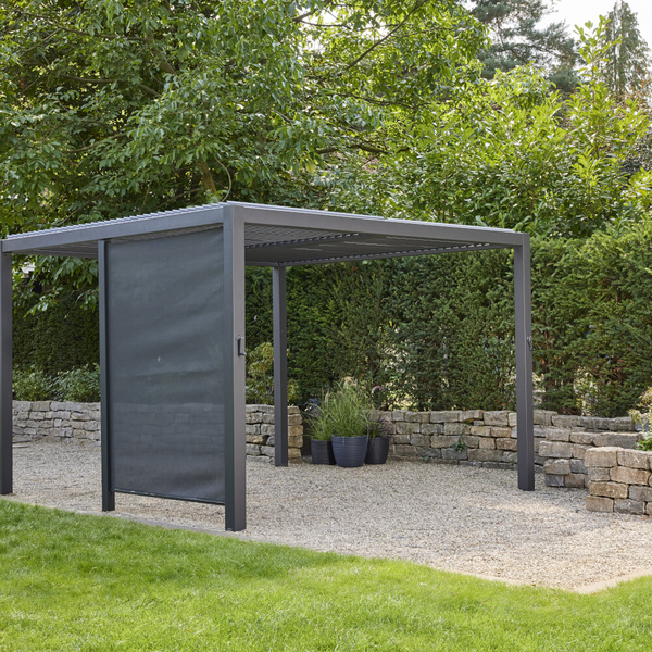 Blende Ranotex® 150cm Blende in anthrazit, inkl. Mittelpfosten