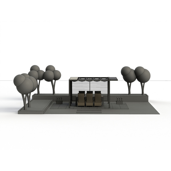 Blende Alu 300cm Blende aus Alu in anthrazit