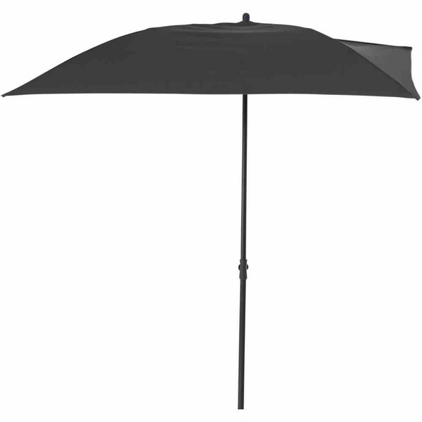 City Balkonschirm anthrazit/grau, 160x100cm Gest. Stahl, Bez. 100% Polyester grau