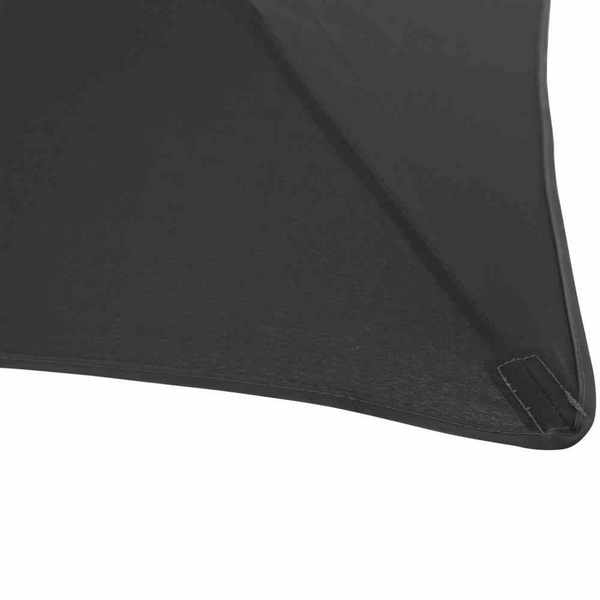 City Balkonschirm anthrazit/grau, 160x100cm Gest. Stahl, Bez. 100% Polyester grau