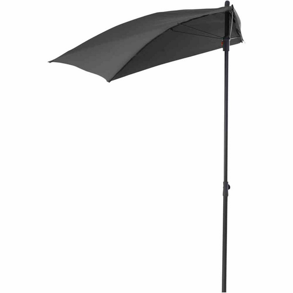 City Balkonschirm anthrazit/grau, 160x100cm Gest. Stahl, Bez. 100% Polyester grau