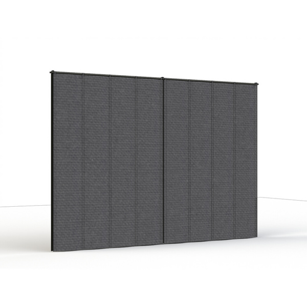 Vorhang anthrazit, 300cm, Insektenschutz in schwarz