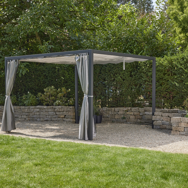 Vorhang silber, 300cm, Insektenschutz in schwarz