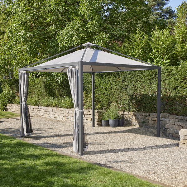 Vorhang silber, 300cm, Insektenschutz in schwarz