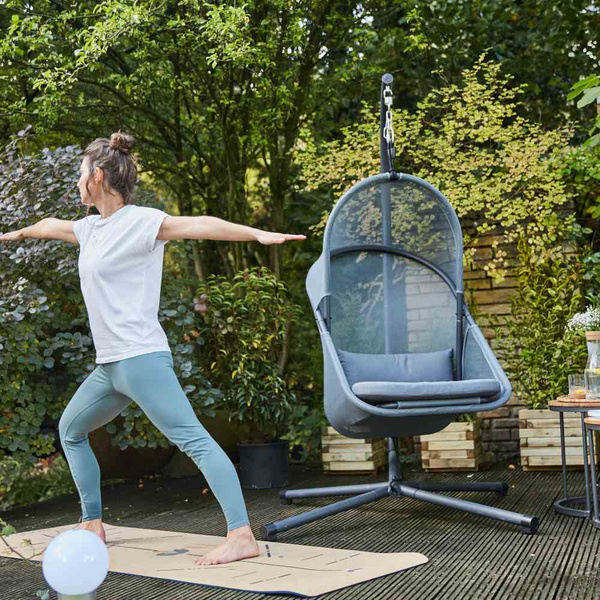 YOBAYA Hängesessel Calm Blue Stahl