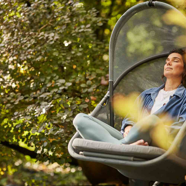 YOBAYA Hängesessel Calm Blue Stahl