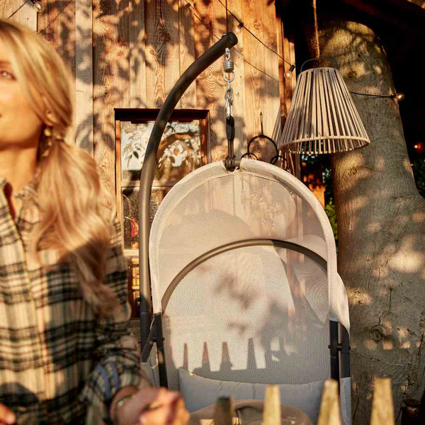 YOBAYA Hängesessel Easy Grey Stahl