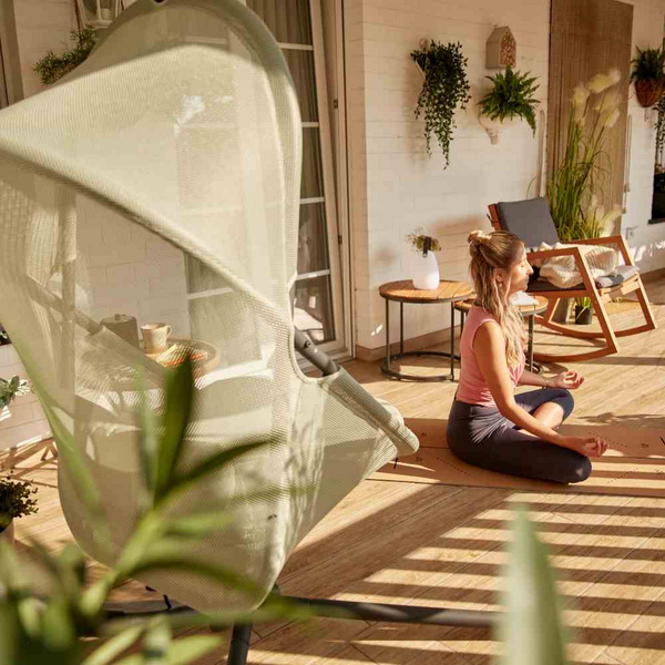 YOBAYA Hängesessel Light Green Stahl