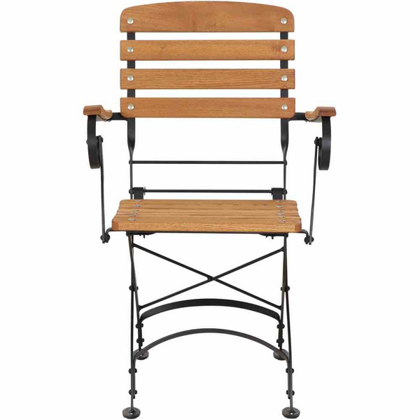 Peru III Klappsessel Gest. schwarz/Robinie